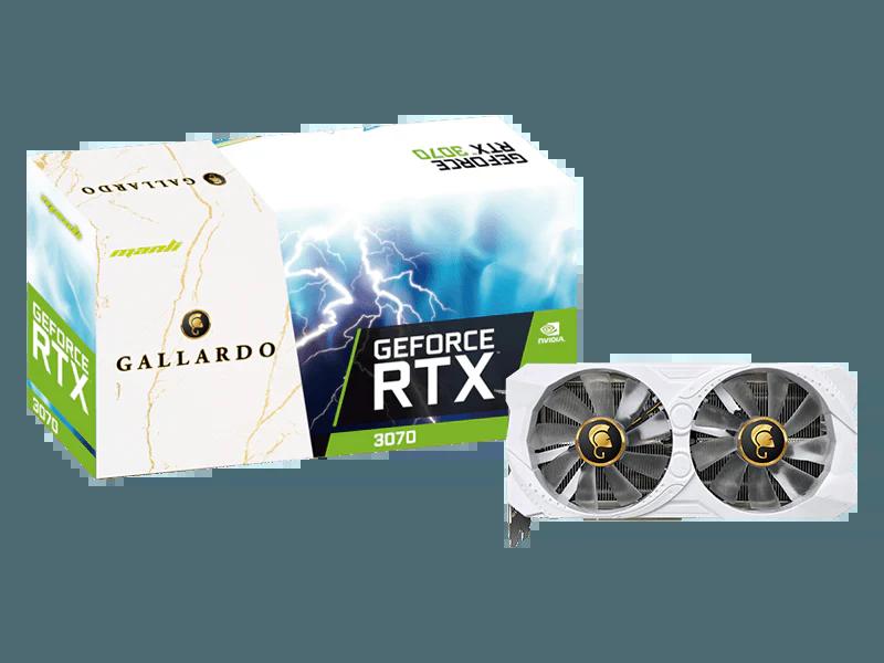MANLI Gallardo GeForce RTX 3070 8GB GDDR6 White Edition - كرت الشاشة